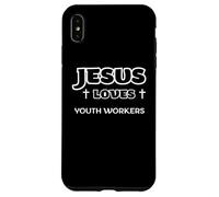 Jésus Aime Les Jeunes Travailleurs et Les Leaders chrétiens éthiques des Jeunes Coque pour iPhone XS Max