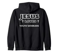 Jésus Aime Les Jeunes Travailleurs et Les Leaders chrétiens éthiques des Jeunes Sweat à Capuche