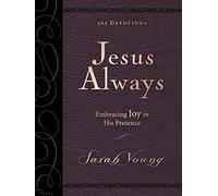 Jesus Always, Large Text Leathersoft, with Full Scriptures: Embracing Joy in His Presence (A 365-Day Devotional)