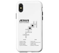 Jesus, Always The Answer - Christian Faith Crossword Puzzle Coque pour iPhone X/XS