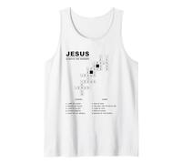 Jesus, Always The Answer - Christian Faith Crossword Puzzle Débardeur