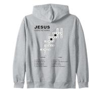 Jesus, Always The Answer - Christian Faith Crossword Puzzle Sweat à Capuche