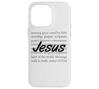 Jésus Amazing Grace Saved by Faith Worship Coque pour iPhone 14 Pro Max