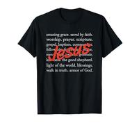 Jésus Amazing Grace Saved by Faith Worship T-Shirt