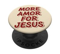 Jésus Amour Foi Dire Chrétien PopSockets PopGrip Adhésif