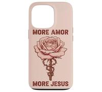Jésus Amour Foi Rose épine Symbole Religieux chrétien Coque pour iPhone 13 Pro