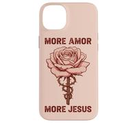 Jésus Amour Foi Rose épine Symbole Religieux chrétien Coque pour iPhone 14 Plus
