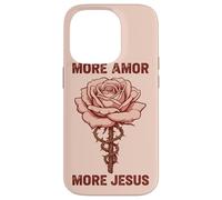 Jésus Amour Foi Rose épine Symbole Religieux chrétien Coque pour iPhone 14 Pro