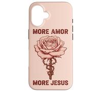 Jésus Amour Foi Rose épine Symbole Religieux chrétien Coque pour iPhone 16