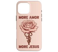 Jésus Amour Foi Rose épine Symbole Religieux chrétien Coque pour iPhone 16 Pro Max