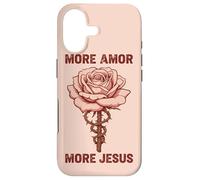 Jésus Amour Foi Rose épine Symbole Religieux chrétien Coque pour iPhone 17