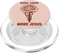 Jésus Amour Foi Rose épine Symbole Religieux chrétien PopSockets PopGrip pour MagSafe