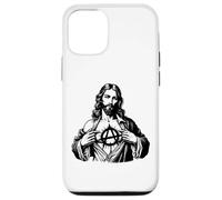 Jesus Anarchy Punk Rock, Signe de l'anarchie Jésus-Christ, T-Shirt Dieu Coque pour iPhone 12/12 Pro