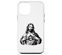 Jesus Anarchy Punk Rock, Signe de l'anarchie Jésus-Christ, T-Shirt Dieu Coque pour iPhone 12 Mini