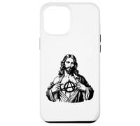Jesus Anarchy Punk Rock, Signe de l'anarchie Jésus-Christ, T-Shirt Dieu Coque pour iPhone 12 Pro Max