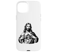 Jesus Anarchy Punk Rock, Signe de l'anarchie Jésus-Christ, T-Shirt Dieu Coque pour iPhone 15 Plus