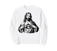Jesus Anarchy Punk Rock, Signe de l'anarchie Jésus-Christ, T-Shirt Dieu Sweatshirt