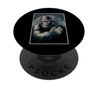 Jesus and Bigfoot - Faith and Friendship Tee PopSockets PopGrip Adhésif