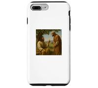 Jesus and Nathanael Under Fig Tree John 1:48 Scène biblique Coque pour iPhone 7 Plus/8 Plus