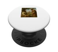 Jesus and Nathanael Under Fig Tree John 1:48 Scène biblique PopSockets PopGrip Adhésif