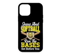 Jesus and Softball Run The Bases Set Before You Coque pour iPhone 12 Mini