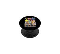 Jesus and Softball Run The Bases Set Before You PopSockets PopGrip Adhésif