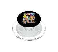 Jesus and Softball Run The Bases Set Before You PopSockets PopGrip pour MagSafe