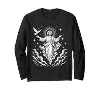 Jésus Ascension au Ciel Catholique Manche Longue