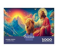 Jésus au Ciel Puzzle Adulte 1000 Pièces, Carton Épais Et Durable, sans Poussière 70x50cm/1000pcs