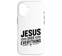 Jésus au-Dessus de Tout, la Foi est Une Source d'inspiration Coque pour iPhone 16