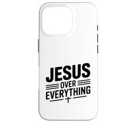 Jésus au-Dessus de Tout, la Foi est Une Source d'inspiration Coque pour iPhone 16 Pro
