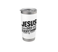 Jésus au-dessus de tout, la foi est une source d'inspiration Gobelet isotherme en acier inoxydable double paroi