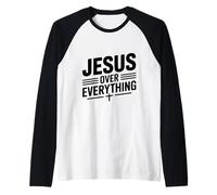 Jésus au-Dessus de Tout, la Foi est Une Source d'inspiration Manche Raglan