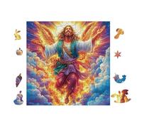 Jésus aux Bras Ouverts 100 Pieces Casse-tête Adulte en Voitureton Rigide sans Déformation Jeu De Société Famille Très Difficile Cadeau Noël Qualité Premium Pas Cher 28x28cm