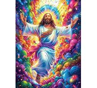 Jésus aux Bras Ouverts 1000 Pieces Casse-tête Adolescent en Carton Rigide Anti-Déchirure Mythes fantastiques Cuento De Hadas Difficulté Moyenne Activité Éducative Passe-Temps Cadeau Anniversaire