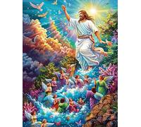 Jésus aux Bras Ouverts 1000 Pièces Puzzle Expert Confirmé en Carton Rigide Haute Densité Mythes Animal Plante Très Difficile Motif Complexe Décoration Murale Cadeau Premium 1000 PCS