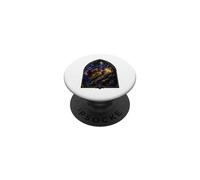 Jésus avec agneaux médiéval Gothique cathédrale mosaïque icône d'art PopSockets PopGrip Adhésif