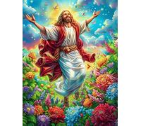 Jésus avec Les Bras Ouverts 1000 Pièces Puzzle Collectionneur en Carton Haute Qualité Animal Mignon de Conte de fées Haute Difficulté Décoration Murale Oeuvre d'art Cadeau Noël Premium 1000 PCS