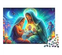 Jésus avec Les Enfants Puzzle De 1000 Pièces Puzzle hautement jouable Jeu De Puzzle Familial pour Adultes, Enfants Et Personnes Âgées 38x26cm/1000pcs