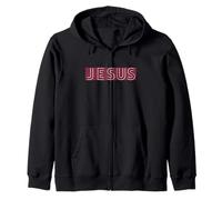 Jésus avec Rectangle Rouge coloré Jésus-Christ Sweat à Capuche