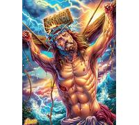 Jésus avec Une Couronne d'épines dans Le Jardin 500 Pièces Puzzle Créatif en Carton Rigide sans Déformation Mythes Animal Plante Difficulté Moyenne Activité Manuelle Loisir Créatif Cadeau Créat