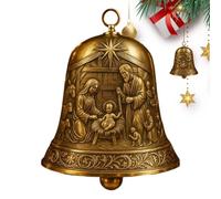 Jésus Bell - Bells d'arbre de Noël | Ornement des Cloches de catholique | Arbre de Noël catholique Jésus Bell | Décoration de la Cloche de Noëls de la Nativité | Décoration intérieure pour la Fen