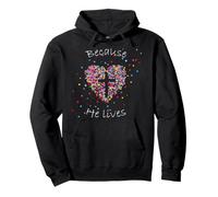 Jésus Bible Dieu Cœur Croix Bible Idée Cadeau Sweat à Capuche
