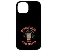 Jésus Café Chaos Chrétienne Maman Prière Caféine Grace Coque pour iPhone 14