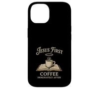 Jésus Café Chaos Chrétienne Maman Prière Caféine Grace Coque pour iPhone 14