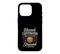 Jésus Café Chaos Chrétienne Maman Prière Caféine Grace Coque pour iPhone 16 Pro
