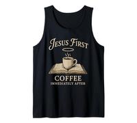 Jésus Café Chaos Chrétienne Maman Prière Caféine Grace Débardeur