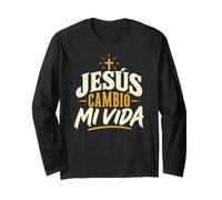 Jesús Cambió Mi Vida Espagnol Foi chrétienne Croix Amour Manche Longue