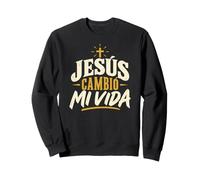 Jesús Cambió Mi Vida Espagnol Foi chrétienne Croix Amour Sweatshirt