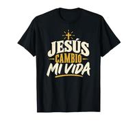 Jesús Cambió Mi Vida Espagnol Foi chrétienne Croix Amour T-Shirt